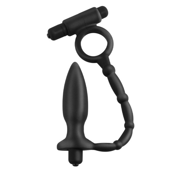 Anal Fantasy Collection Ass-Kicker With Cockring Black OS