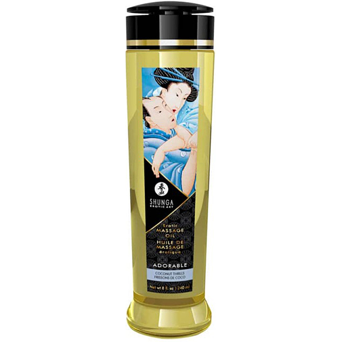 Shunga Erotic Massage Sexual Gel 240 ml - Coconut Thrills Organic Sensual Oil