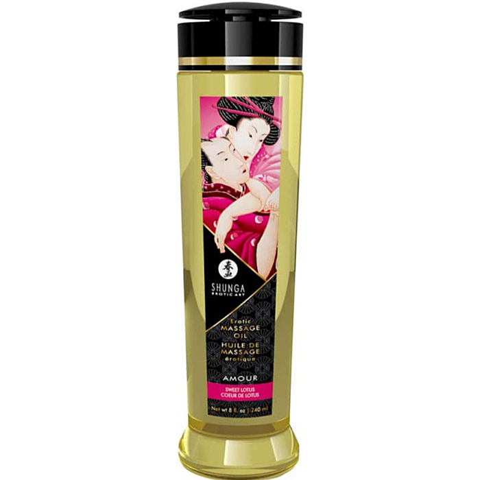 Shunga Erotic Massage Oil 240 ml - Sweet Lotus Shunga Erotic Massage Oil 240 ml - Sweet Lotus