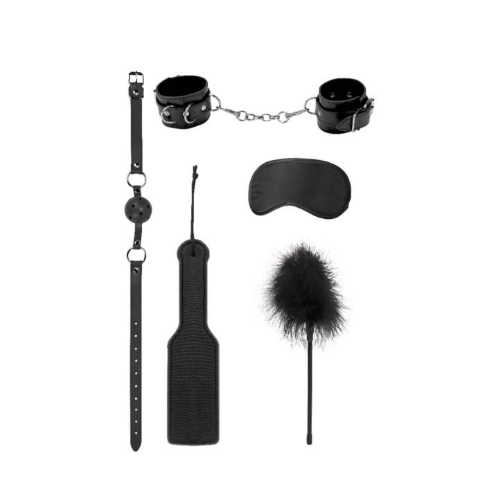 Ouch - Introductory Bondage Kit #4 - Black Ouch - Introductory Bondage Kit #4 - Black