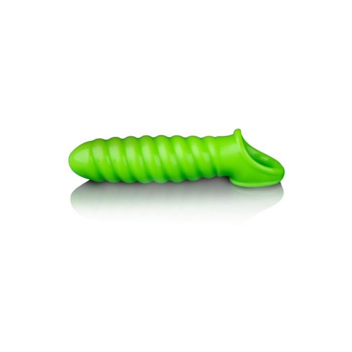 Swirl Stretchy Penis Sleeve - Glow in the Dark Swirl Stretchy Penis Sleeve - Glow in the Dark