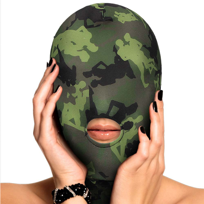 Ouch! Army Themed Mask with Mouth Opening Ouch! Army Themed Mask with Mouth Opening