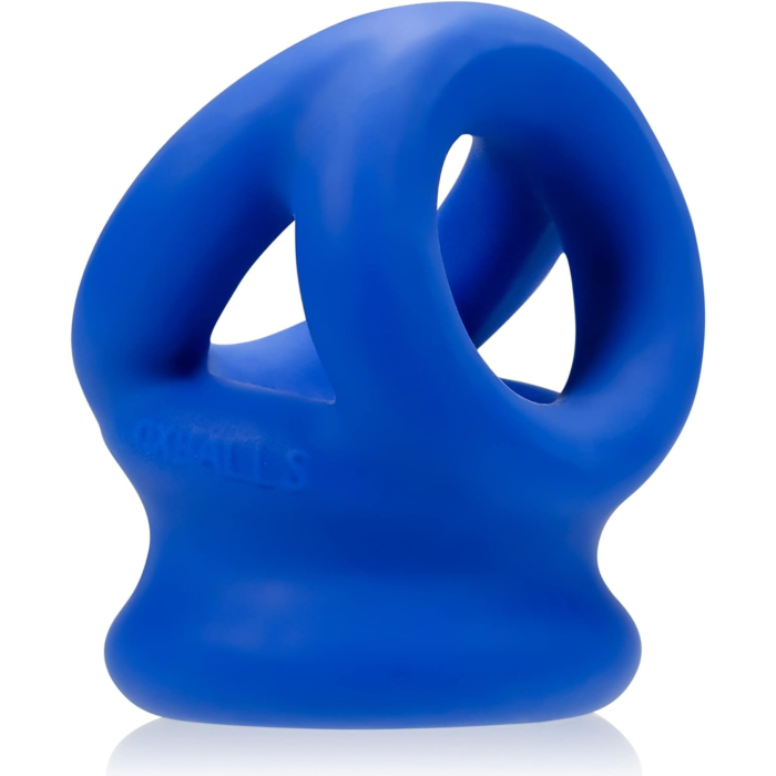 Oxballs Tri-Squeeze Cocksling Ballstretcher Blue OS