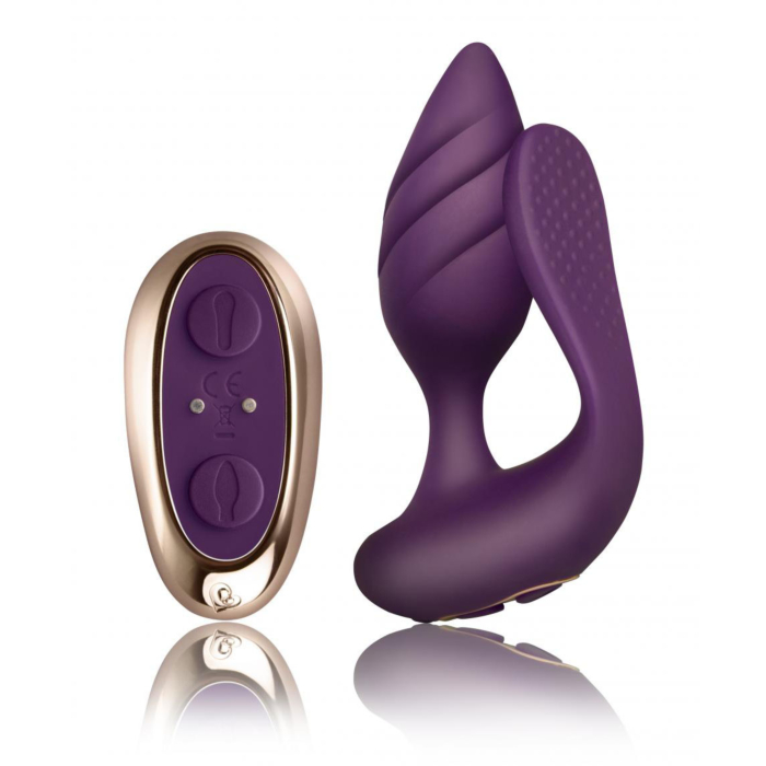 Rocks-Off - Cocktail Couples' Vibrator - Burgundy