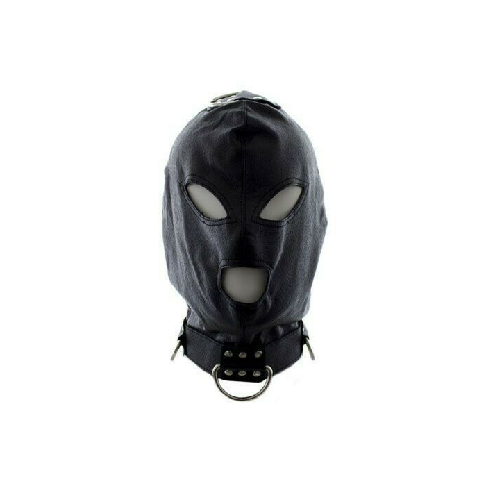 Bondage Hook Mask+Collar BLACK Bondage Hook Mask+Collar BLACK