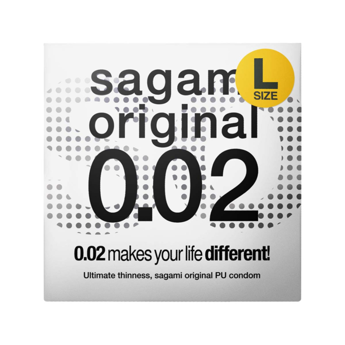 Sagami Original 0.02 L-size (2nd generation)
58mm 1's Pack PU Condom