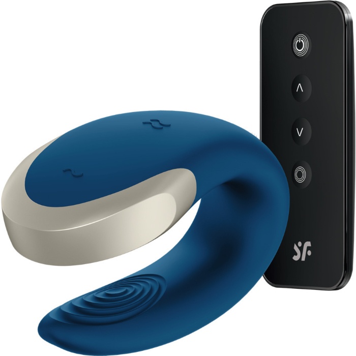 Satisfyer Double Love Blue App Controlled Vibrator