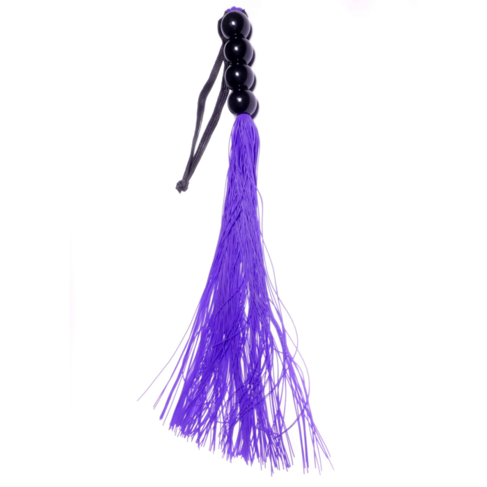 Silicone Whip Fetish Flogger 35 cm - Purple