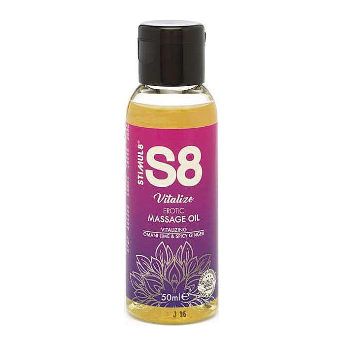 S8 Massage Oil Omani Lime & Spicy Ginger 50ml - Erotic Gel
