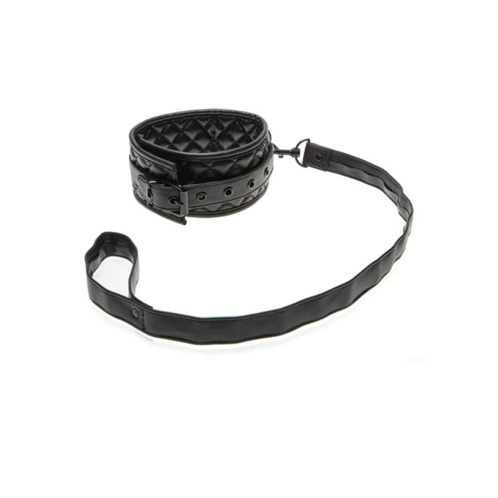 X-Play quilted collar & leash - Black X-Play quilted collar & leash - Black