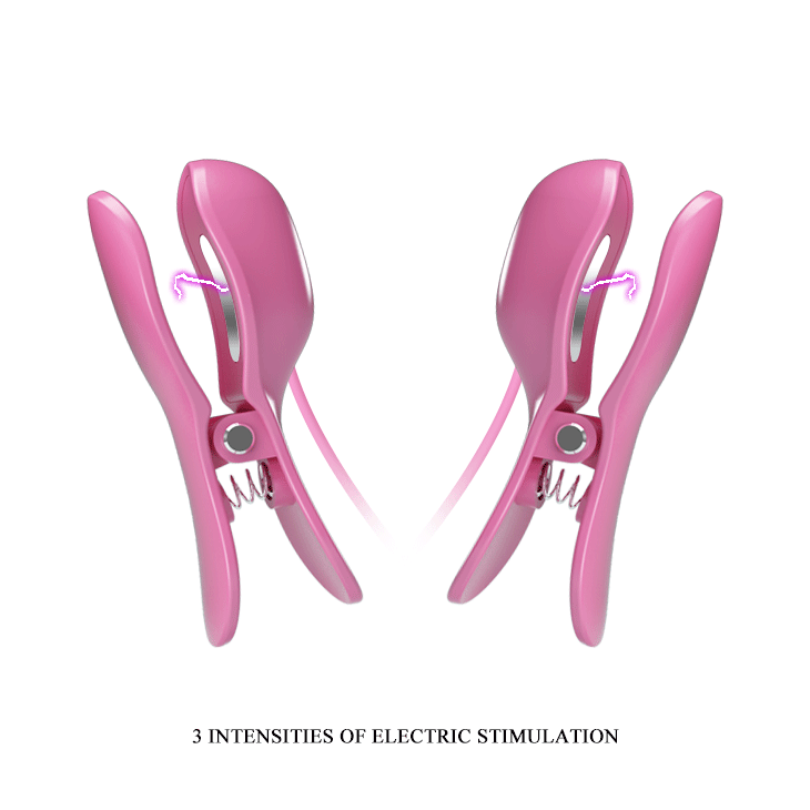 Pretty Love Nipple Clip - 7 Vibrations, 3 Electric Shocks