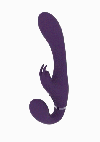 Shots Media Suki - Purple Vibrating Strapless Strap-on